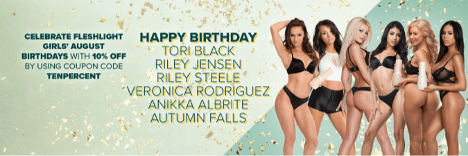 August Birthday Discounts (Pt. 1) – Get 10% Off These Girls! - Fleshlight