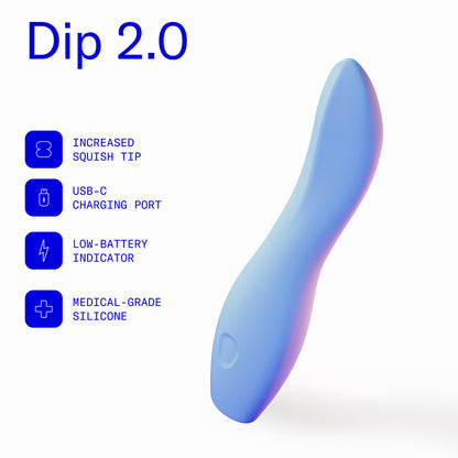 Dame Dip 2.0 Vibrator Periwinkle